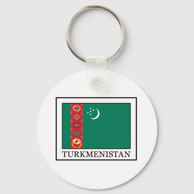 Turkmenistans nyckelkedja nyckelring (Framsida)