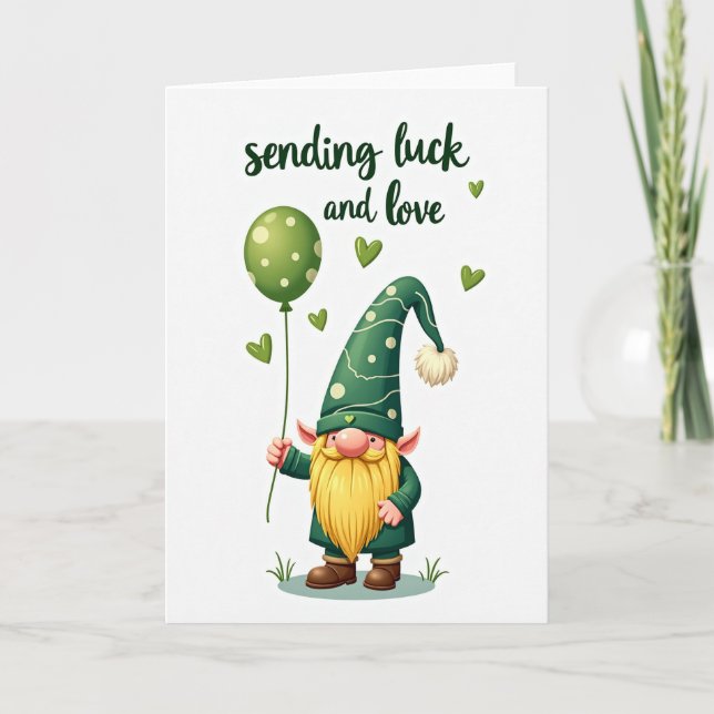 Turkort för Gnomens Lycka Och Kärlek Kort (Framsida)