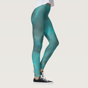 Turkos-Abstrakt Leggings