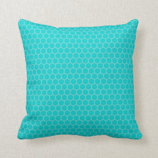 Turkos, Aqua, Teal Geometric Kudde