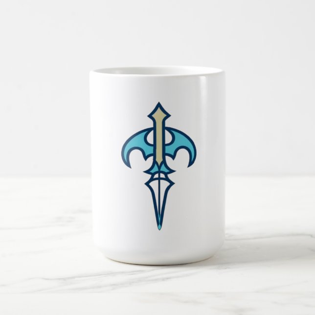 Turkos Batvingdaggarsymbol Kaffemugg (Center)