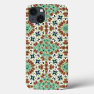 Turkos beige färgämne kaleidoskop ornament