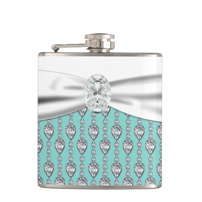 Turkos Blå Bröllop Fickplunta (Framsidan)