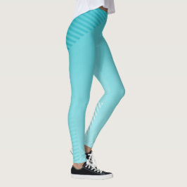 Turkos blå gradient ombre Leggings