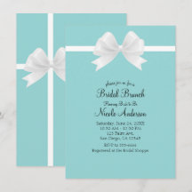 Turkos Blå Minimal Vit Båge Bröllopsfest