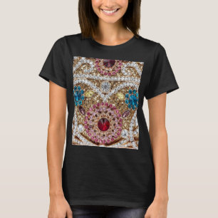 turkos blå silver guld burgundy rosa bohemian t shirt