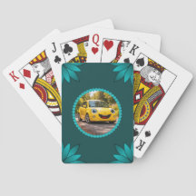 Turkos bladmandala-design på mörk cyan