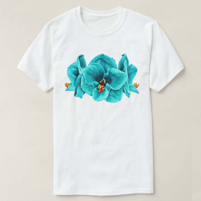 Turkos Blomma - T-shirt (Design framsida)