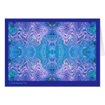 Turkos Blue Abstrakt Glass
