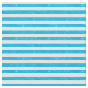 Turkos Blue and White Rand Tyg