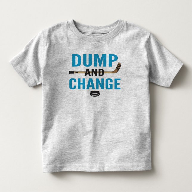 Turkos Blue Dump och Change Hockey T Shirt (Framsida)
