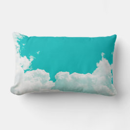 Turkos Blue Grönt Himlar Clouds Lumbarkudde