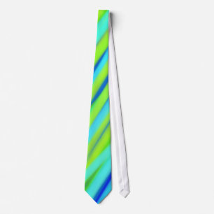 Turkos Blue Lime Abstrakt Rand Slips