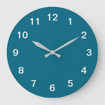 Turkos Blue Minimalist Acrylic Wall Clock