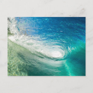 Turkos Blue Ocean Wave Tunnel Vykort