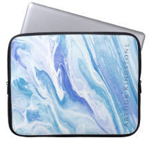 Turkos Blue Sjölandskap Marble Anpassade