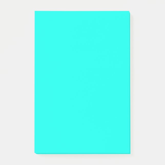 Turkos Blue Top Färg samordnare Post-it Block (Framsida)