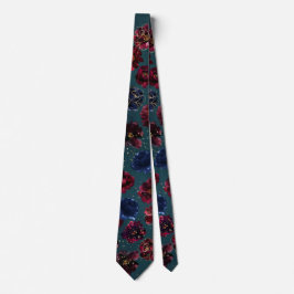 Turkos Bordeaux Safir Juvelton Guld Bröllop Slips