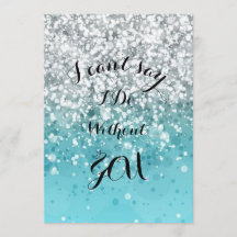 Turkos brudtärningsinbjudan