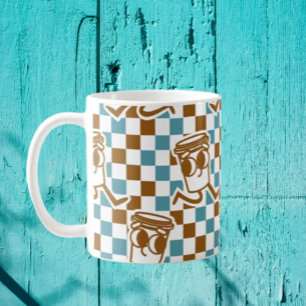 Turkos & Brun Kaffekontroll Kaffemugg