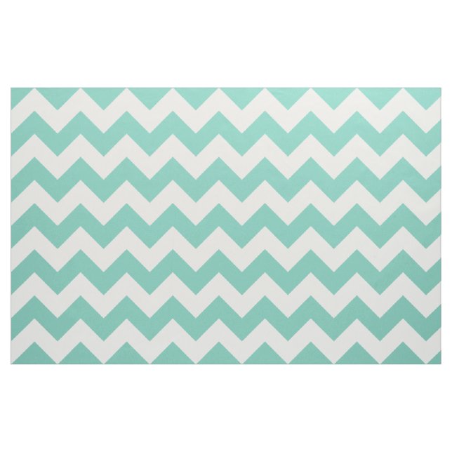 Turkos Chevron Zigzag Fabric Tyg (Yard)