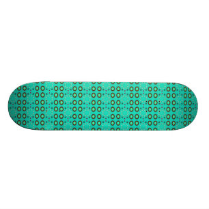 turkos cirklar mönster skateboard bräda 20 cm