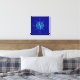 Turkos Compass Ro på den blå kustdekanalen i marin Canvastryck (Insitu(Bedroom))