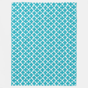 Turkos design med bollmotiv @ Emporio Moffa Fleecefilt