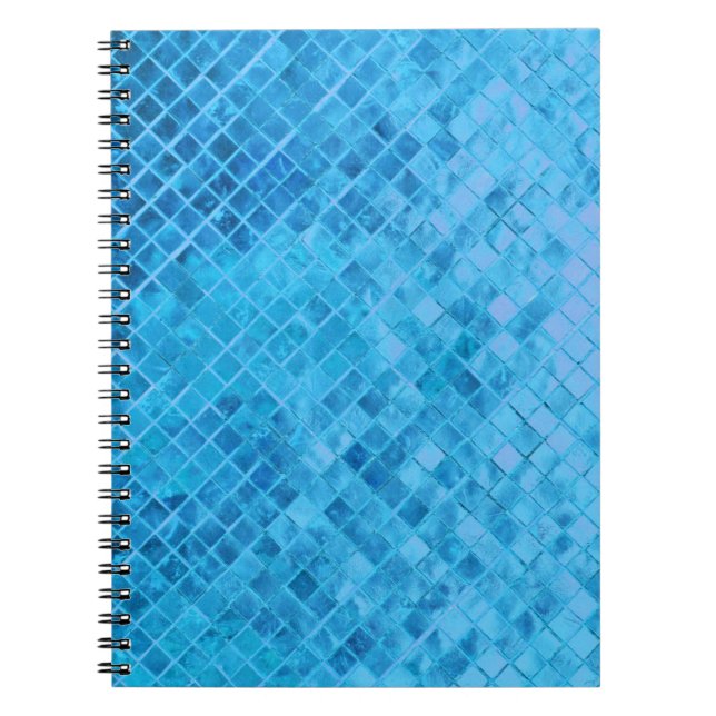 Turkos Diamant Metallisk Design Anteckningsbok (Framsidan)