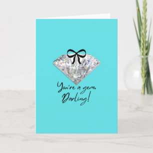 Turkos & Diamant Tackkort