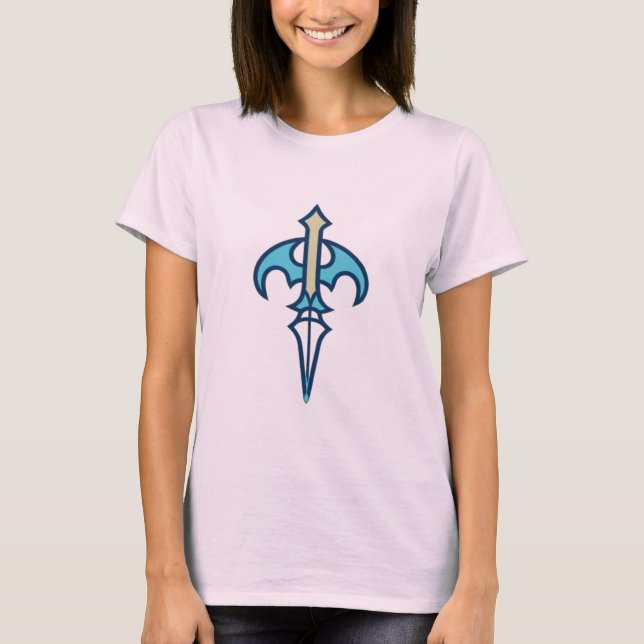 Turkos Dolkvingesymbol T Shirt (Framsida)