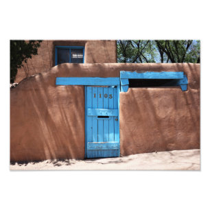 Turkos Door Santa Fe New mexico Fototryck