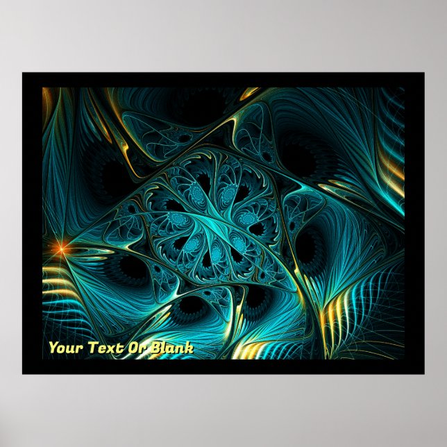 Turkos Elektrisk Poster (Framsidan)