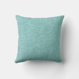 Turkos Falsk Chenille-design Kudde