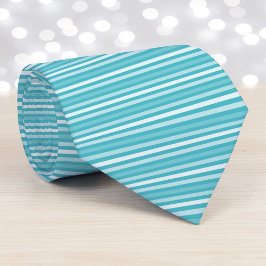 Turkos Färgad Randig Slip Slips
