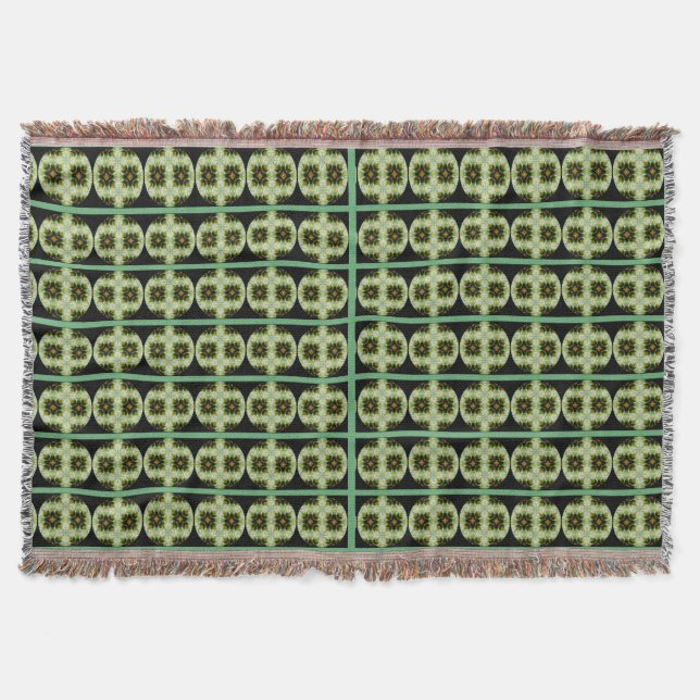 Turkos-färgbild för Throw Blanket Filt (Framsidan)