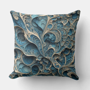 Turkos Filigree Kudde