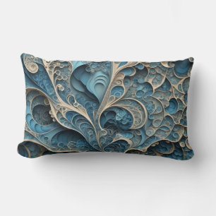 Turkos Filigree Lumbarkudde