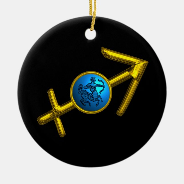 Turkos för blått för JUVEL för Julgransprydnad Keramik (Framsidan)