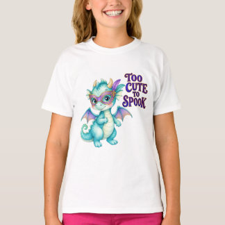 Turkos För Söt För Att Skrämma Halloween Drakbarn T Shirt