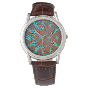 Turkos Fractal Star of Future Armbandsur