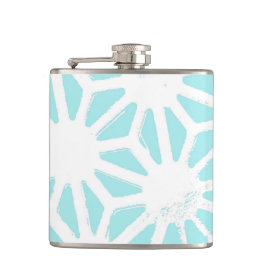 Turkos geometric mönster fickplunta