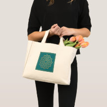Turkos geometrisk vardagsväska