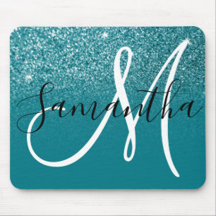 Turkos Glitter Ombre Glitter Monogram Musmatta