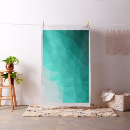 Turkos Gradient Geometric Mesh Mönster Tyg