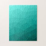 Turkos gradient geometrisk nätmönster Triangel Pussel<br><div class="desc">Triangel geometriskt nät med ljus mörk akvatisk turkos ombre gradient.</div>