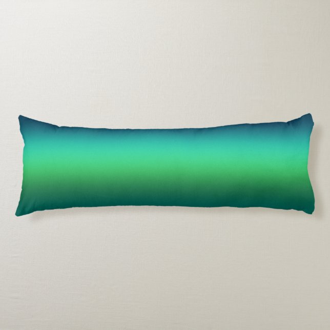 Turkos Grön Gradient Abstrakt Bakgrund Modern Kroppskudde (Framsidan)