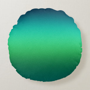 Turkos Grön Gradient Abstrakt Bakgrund Modern Rund Kudde