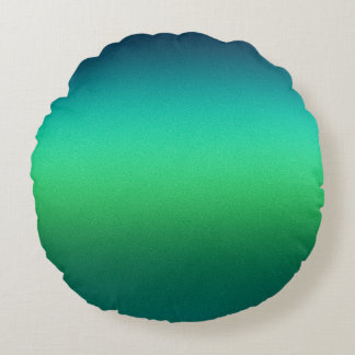Turkos Grön Gradient Abstrakt Bakgrund Modern Rund Kudde