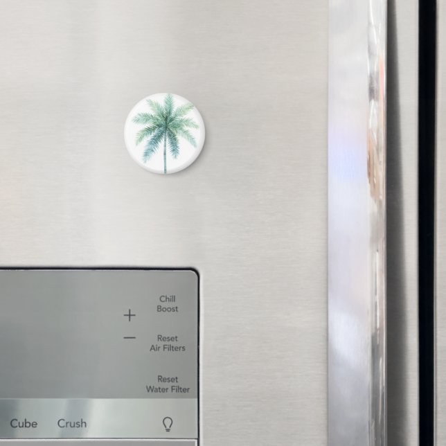 Turkos Grön Palmträd Magnet (In Situ (Fridge))